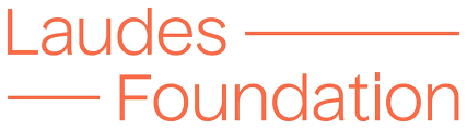 Marca da Laudes Foundation em cor laranja.